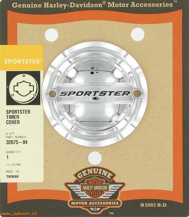   32675-04 (32675-04): Timer cover - "Sportster" collection - NOS - Sportster XL's '04-