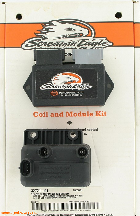   32721-01 (32721-01): Screamin' Eagle  6200 Performance ignition system - NOS