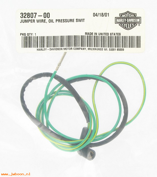   32807-00 (32807-00): Jumper wire - oil pressure switch - NOS - TC, Touring '00-'03