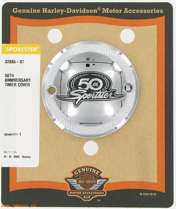   32886-07 (32886-07): Timer cover - Sportster 50th anniversary - NOS - XL's '04-