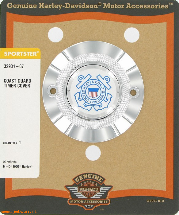   32931-07 (32931-07): Timer cover - US Coast Guard - NOS - Sportster XL's '04-