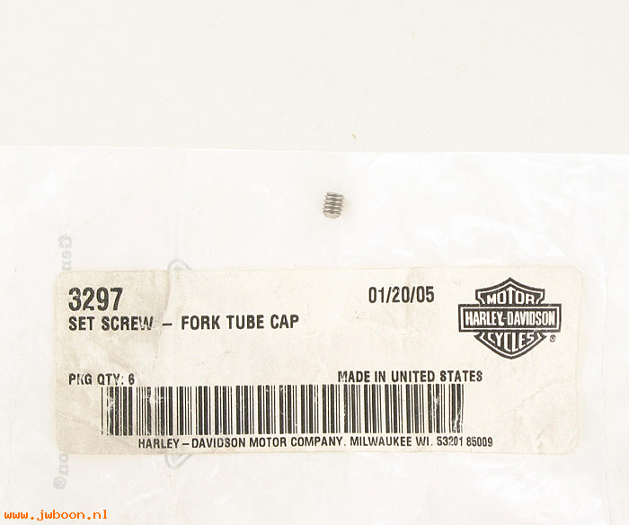       3297 (    3297): Set screw - fork tube cap - NOS
