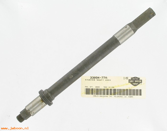   33094-77A (33094-77A): Crankshaft, starter - NOS - Sportster ironhead XL's '77-early'79