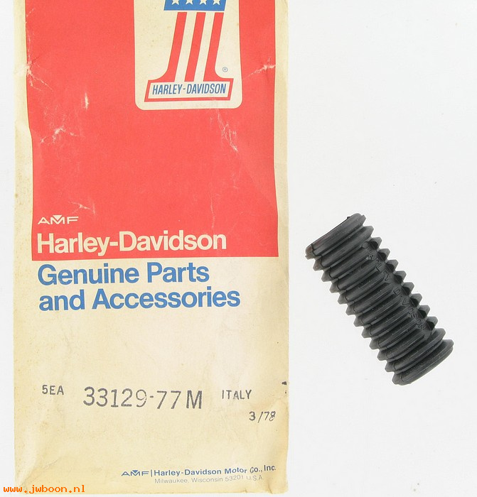   33129-77M (33129-77M / 26338): Rubber, starter pedal - NOS - MX 250 competition model 1978. AMF