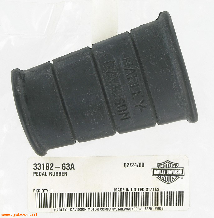   33182-63A (33182-63A): Rubber only for popsicle pedal "Harley-Davidson" NOS, FL,XL 750cc