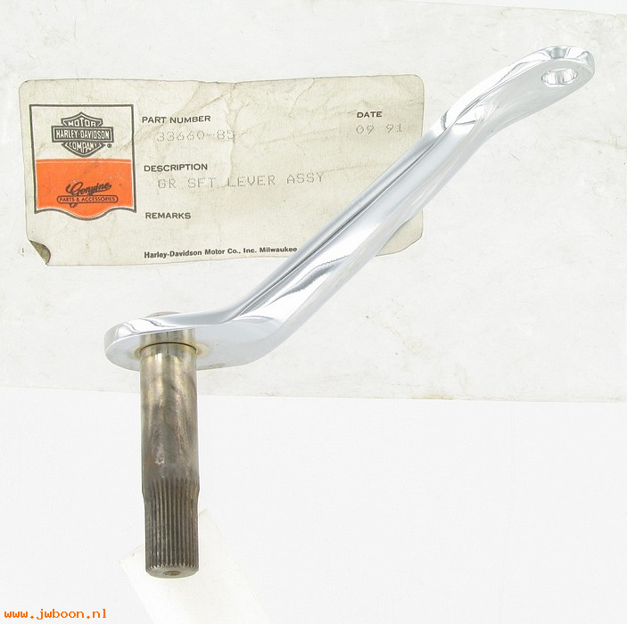   33660-85 (33660-85): Foot shifter lever assy. - NOS - FXWG, FXST late'85-'86