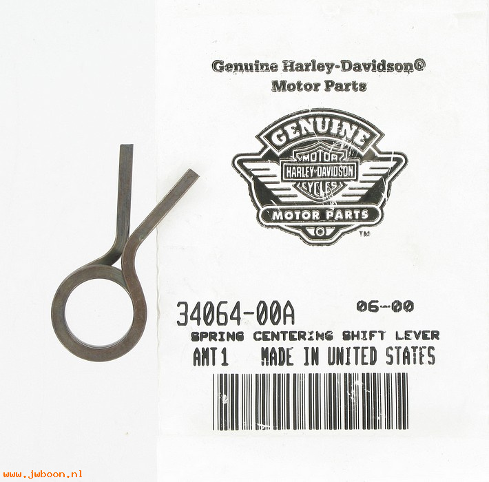   34064-00A (34064-00A): Spring centering shift lever - NOS. Softail 00-02. FXD,Dyna 01-02