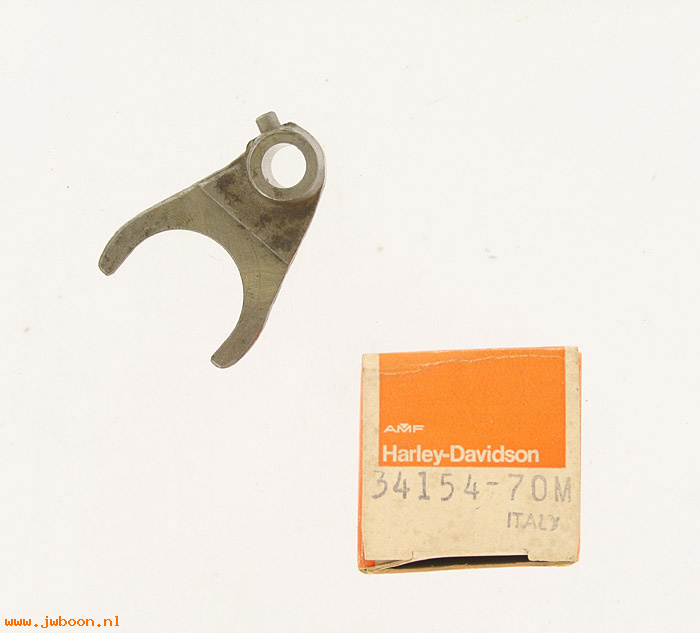   34154-70M (34154-70M): Shifter fork, 5th. gear - NOS - Aermacchi Baja MSR-100 '70-'72