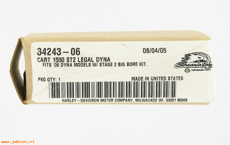   34243-06 (34243-06): Cartridge 1550cc, Stage 2   legal - NOS - Dyna, FXD