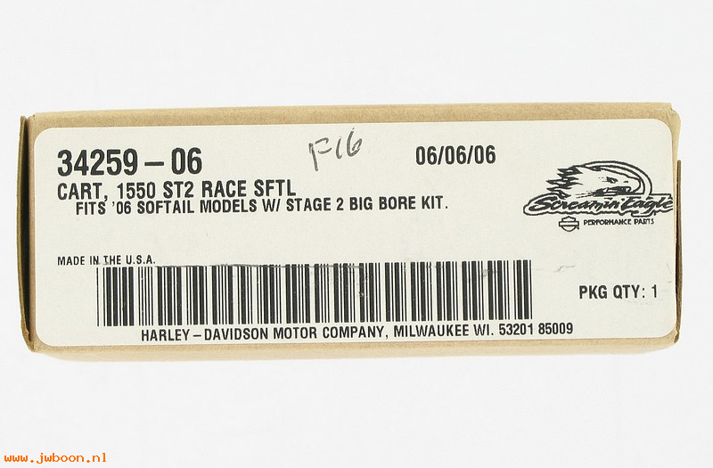   34259-06 (34259-06): Cartridge 1550cc, Stage 2   race - NOS - Softail