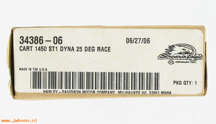   34386-06 (34386-06): Cartridge 1450cc,Stage 1  25 degree race, Screamin' Eagle,NOS.FXD