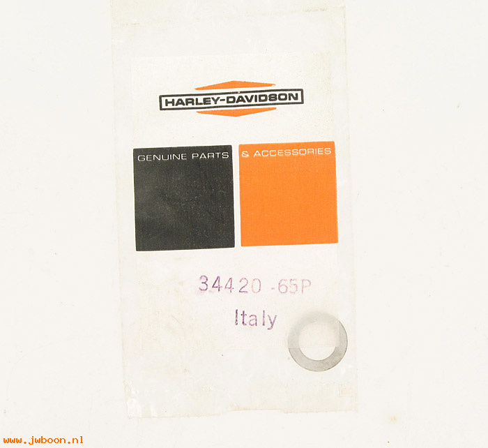   34420-65P (34420-65P): Spacer washer, 1.4 mm  - shifter shaft - NOS - M-50,RR-250,X-90