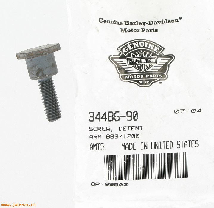   34486-90 (34486-90): Screw,stud for detent arm - NOS - Sportster XL 91-03.Buell 95-02