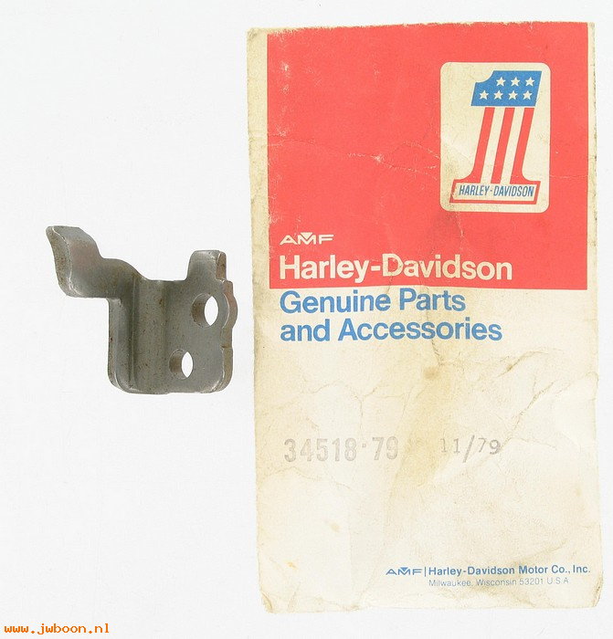  34518-79 (34518-79): Shifter pawl stop - front - NOS - FL, FX late'79-early'80.AMF H-D