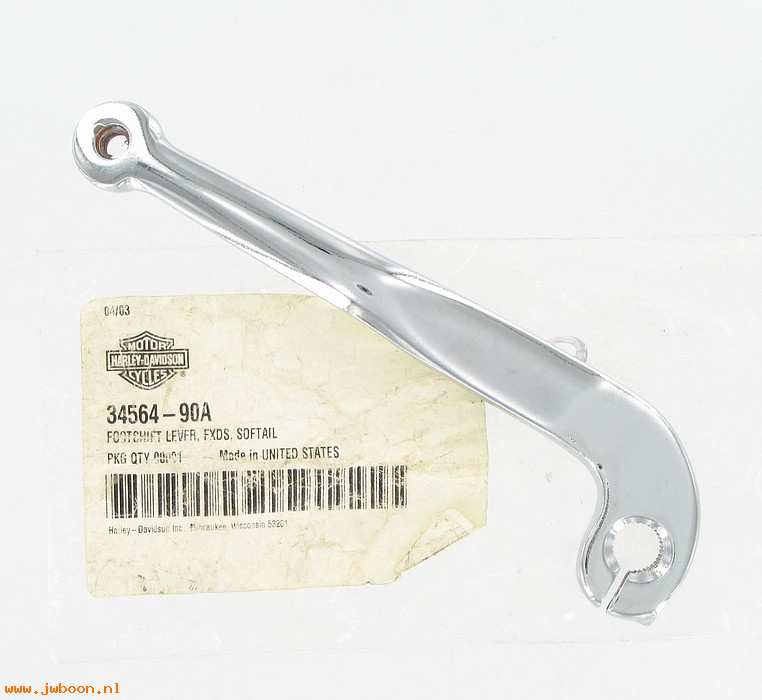   34564-90A (34564-90A): Shift lever - NOS - Softail FXST '90-'06. Dyna, FXD '91-'03