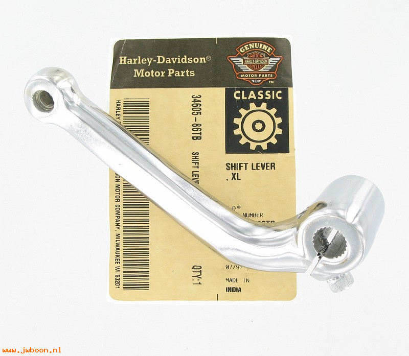   34605-86TB (34605-86TB/34606-86A): Shift lever "Eagle Iron"- NOS - Sportster XL883, 1100, 1200 86-90