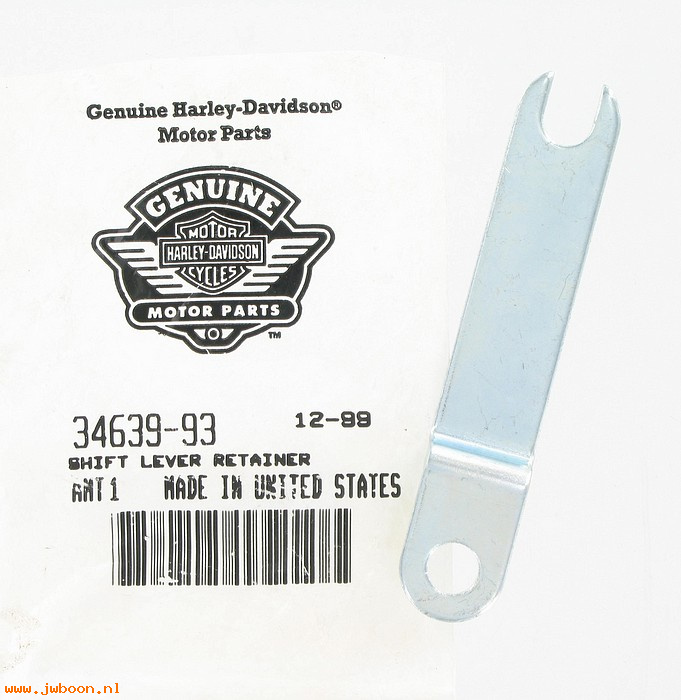   34639-93 (34639-93): Shift lever retainer, NOS-FXD,Dyna '93-'00,with forward controls