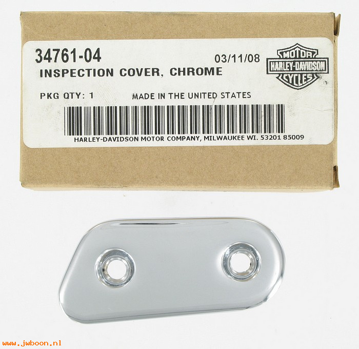   34761-04 (34761-04): Chain inspection cover - NOS -  Sportster XL '04-'08
