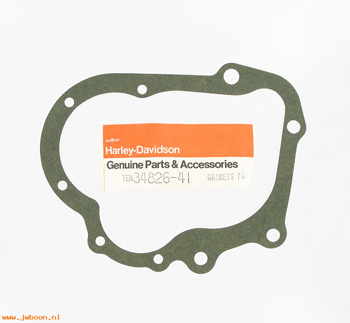   34826-41 (34826-41): Gasket, transmission cover - NOS - 750cc '41-early'65, Flathead