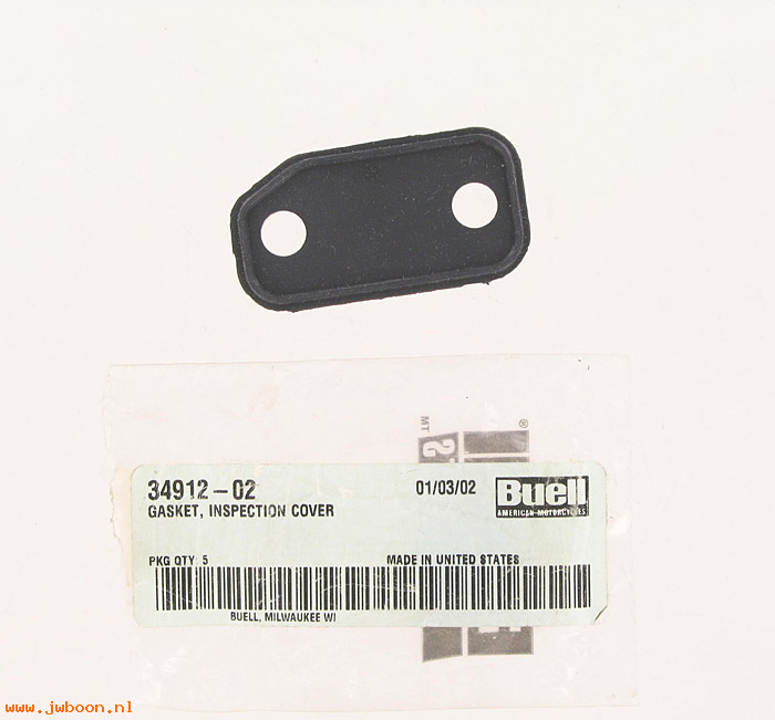   34912-02 (34912-02): Gasket - inspection cover - NOS - Buell