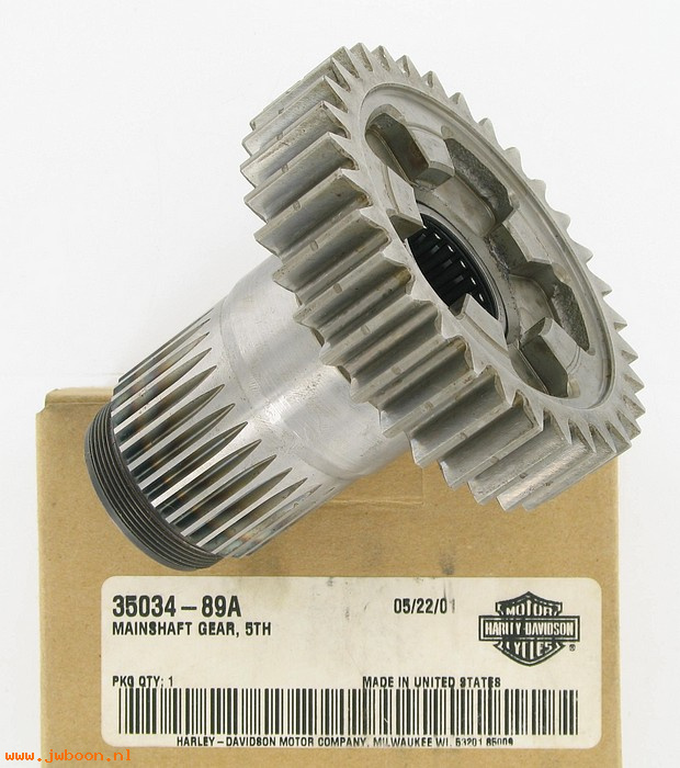   35034-89A (35034-89A): Fifth gear - mainshaft - NOS - Sportster XL883 / 1200