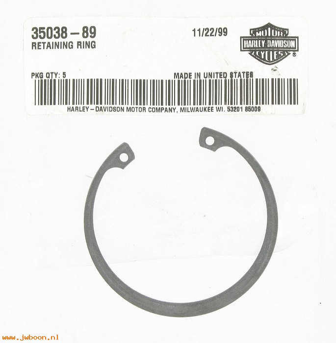   35038-89 (35038-89): Retaining ring, access door - NOS- Sportster XL 91-01.Buell 95-01