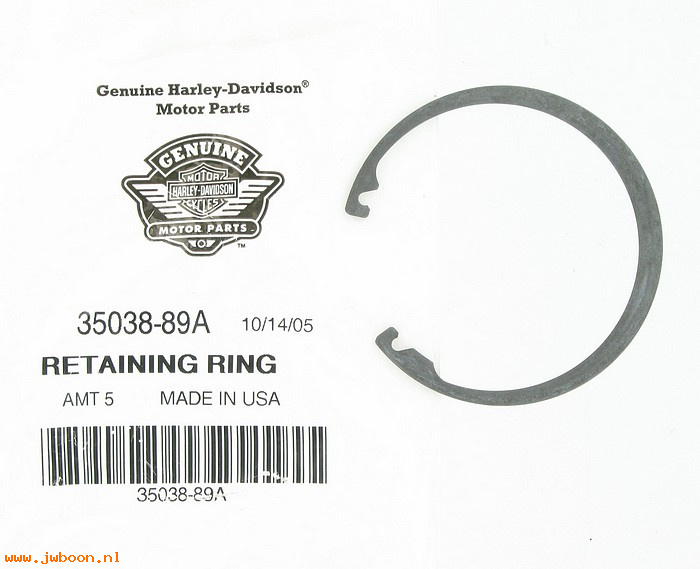   35038-89A (35038-89A): Retaining ring, access door - NOS - Sportster XL. Buell 95-02