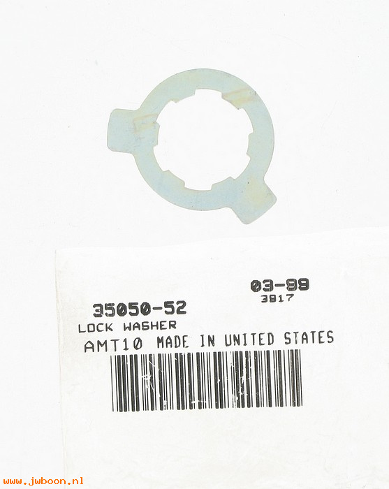   35050-52 (35050-52): Lockwasher, mainshaft sprocket nut - NOS - K, KH, XL 52-85