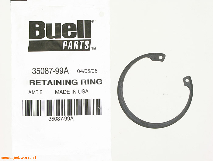   35087-99A (35087-99A): Retaining ring - NOS - XL's   FLT,FXD,FXST 99-05. Buell