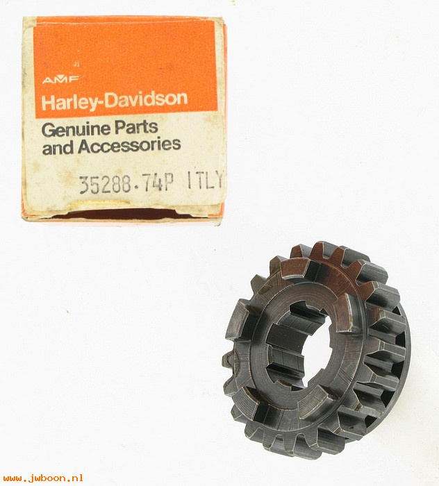   35288-74P (35288-74P / 23767): Fifth gear, countershaft - 21 T - NOS - SS, SX 175 late'75-78.AMF