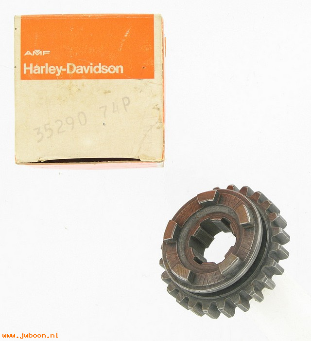   35290-74P (35290-74P / 23764): Fourth gear, countershaft - 24 T - NOS - SS, SX 175 L75-78. AMF