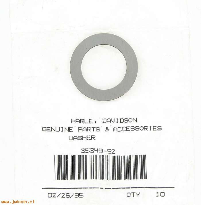   35349-52A (35349-52): Thrust washer, mainshaft right - NOS- Sportster 54-e84,late style