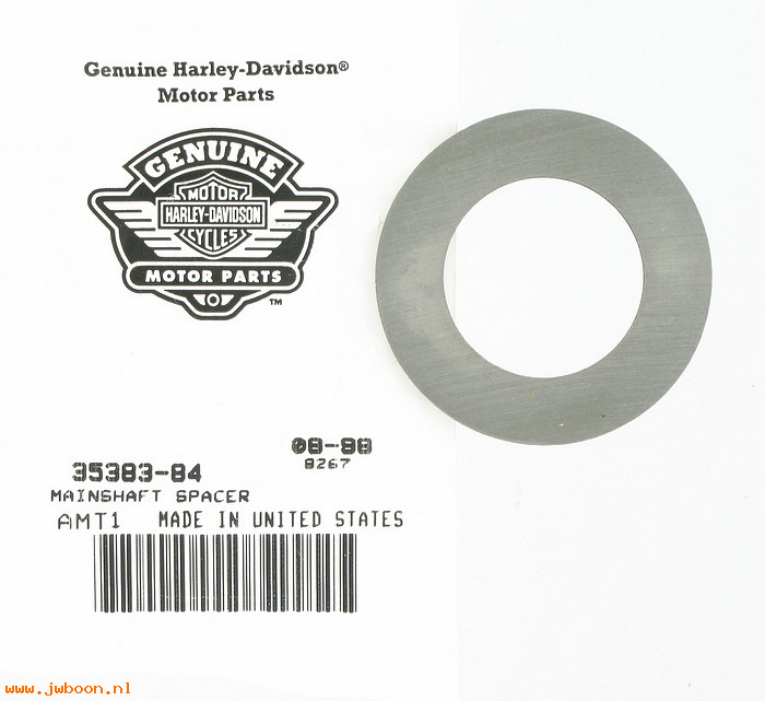   35383-84 (35383-84): Thrust washer, m/s right  .0795" - NOS - Sportster XL late'84-'90