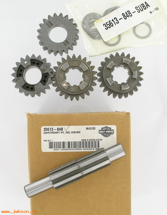   35613-84B (35613-84B): Countershaft kit, incl 2nd, 3rd, spacers,NOS - XL's late'84-90