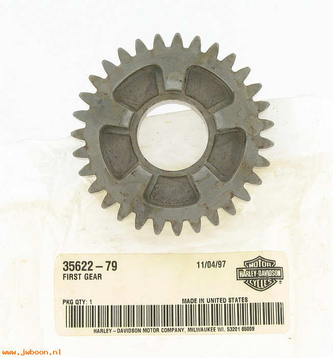   35622-79 (35622-79): First gear - countershaft - NOS - FLT '80-'81, Shovelhead