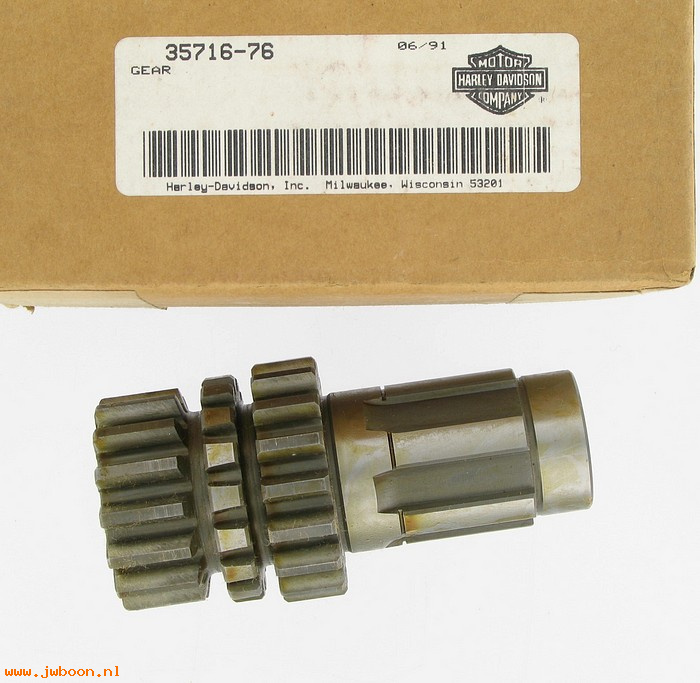   35716-76 (35716-76): Gear, countershaft  - 15 & 17 T - NOS - FL 81-82. FX L76-83