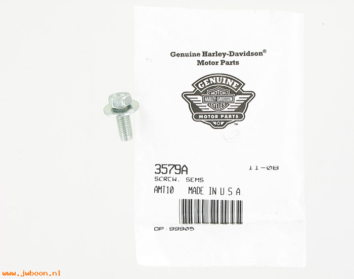       3579A (    3579A): Screw, 1/4"-28 x 5/8 hex head - self tapping, w.washer - NOS - XL