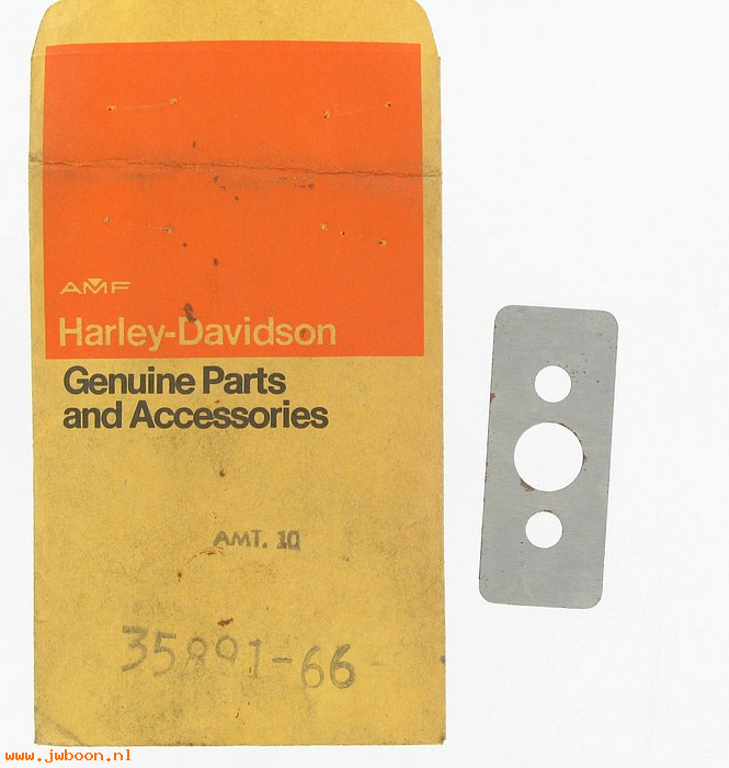   35891-66 (35891-66): Shim,pawl carrier support .010" - NOS - Sportster XL 66-85. XR750