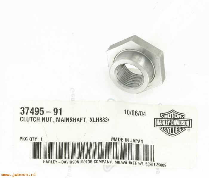   37495-91 (37495-91): Nut, mainshaft to clutch hub - NOS - Buell 95-02.Sportster XL 91-
