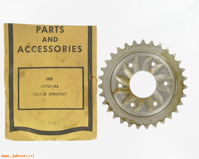   37707-54 (37707-54): Clutch sprocket - NOS - ST "165" '54-early'59