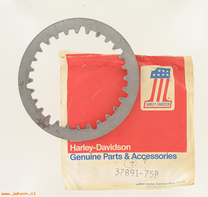   37891-75P (37891-75P / 23587): Drive plate - NOS - Aermacchi MX250 competition model 1978. AMF