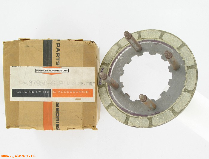  37950-64P (37950-64P): Backing plate - NOS - Aermacchi Sprint, C, H, SS '64-'68