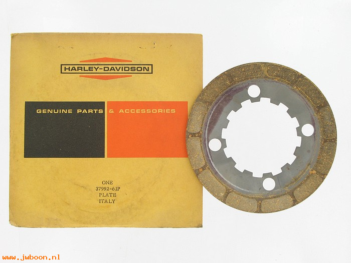   37992-61P (37992-61P): Driven plate - lined - NOS - Aermacchi Sprint C, H '61-'66
