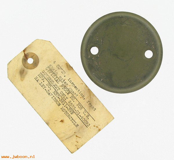    3811-29N (60569-29 / 60570-29): Cover, chain inspection hole, NOS,VL 30-36.750cc 29-73.XLCH 58-69