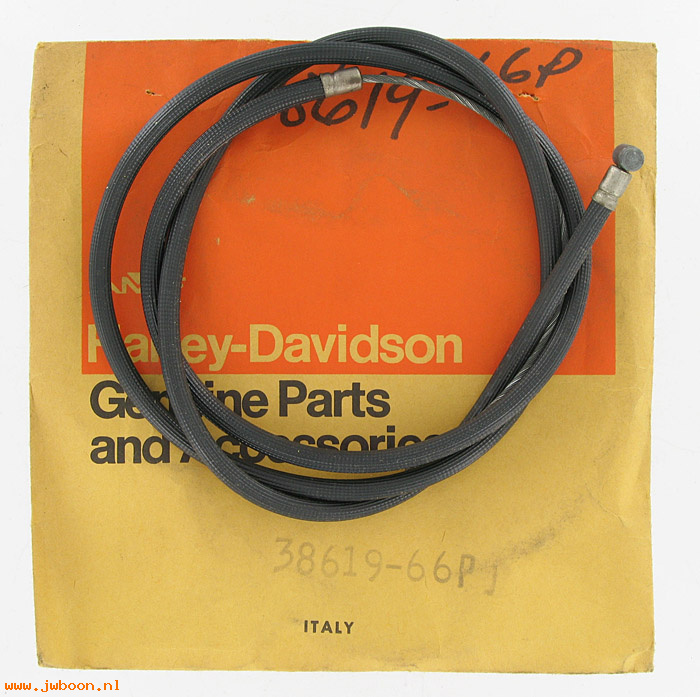   38619-66P (38619-66P): Shifter cable & coil - long - NOS - Aermacchi M-50 '66-early'68