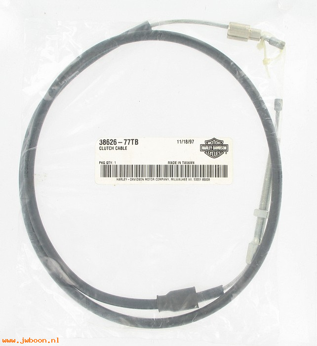   38626-77TB (38626-77B): Clutch cable - NOS - Sportster Ironhead XLS '79-'80. XLX '83-e'84