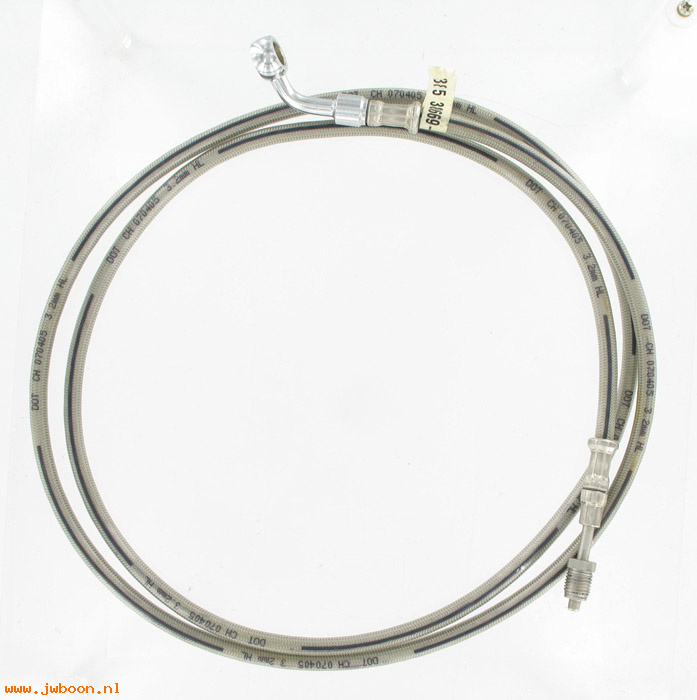   38669-03 (38669-03): Hydraulick clutch line - braided stainless - NOS - Touring