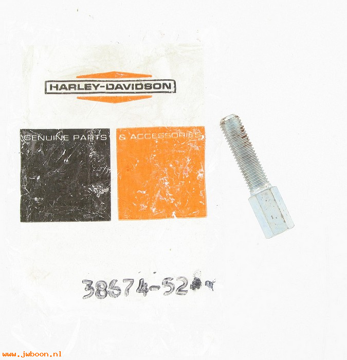   38674-52 (38674-52): Adjusting screw, hand clutch - NOS - FL 52-67, Panhead,Shovelhead