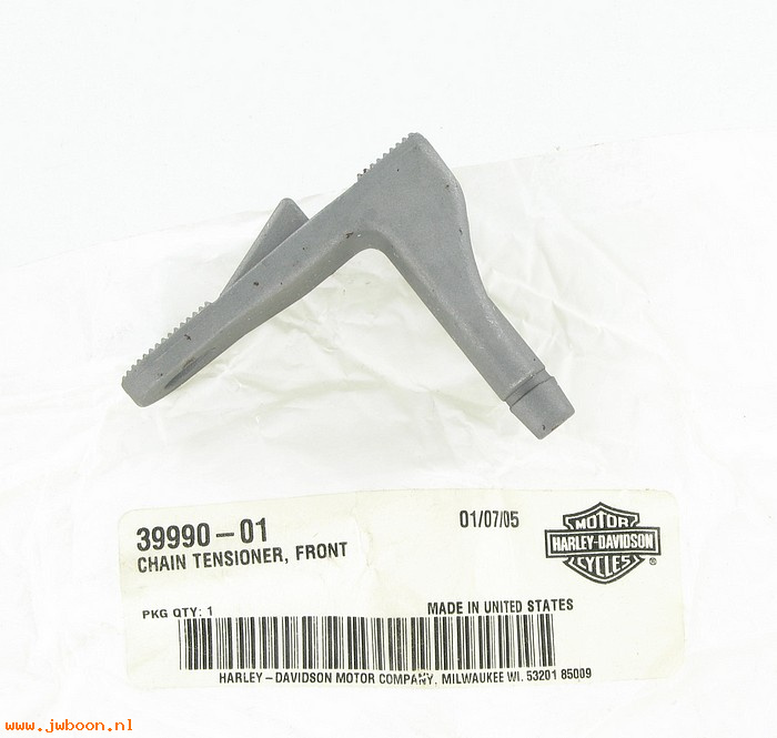   39990-01 (39990-01): Chain tensioner - front - NOS - Twin Cam '01-'06, except '06 Dyna