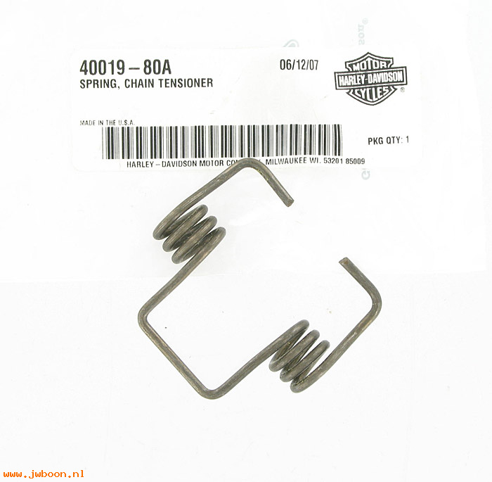   40019-80A (40019-80A): Spring, front chain tensioner - NOS - Sportster XL '77-'85.